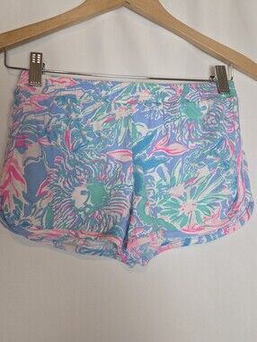 Lilly Pulitzer Girls Tropical Cotton Shorts